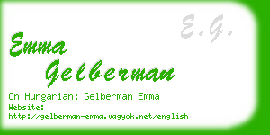 emma gelberman business card